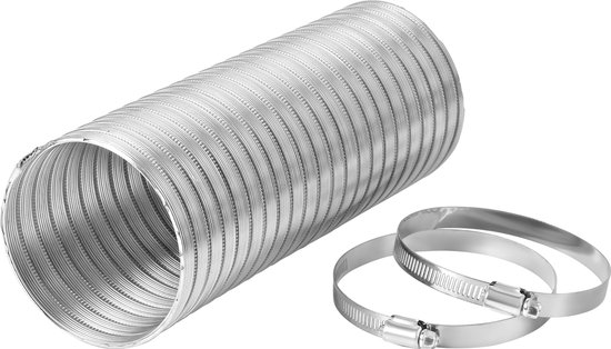 Flexibele aluminium ventilatieslang - 125mm x 300cm